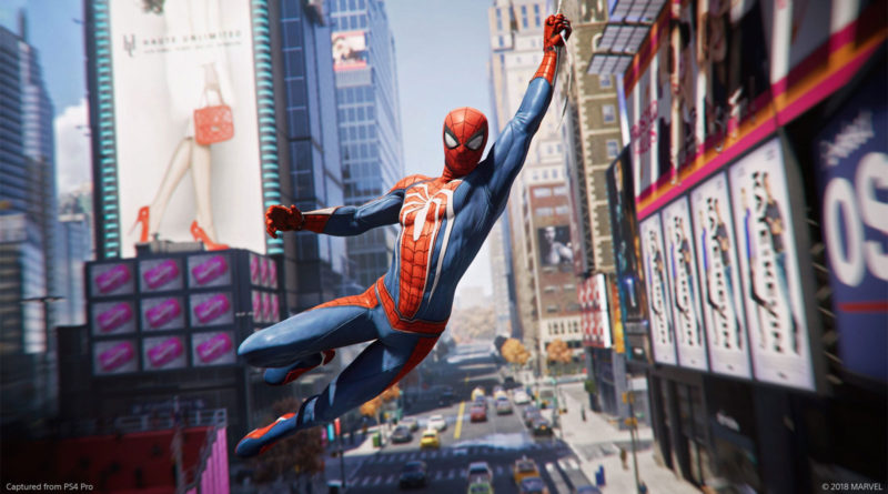 Spider-Man przemierzający ulice Nowego Jorku
