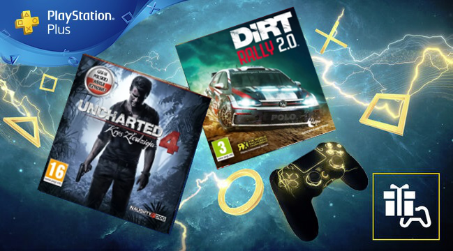 PlayStation Plus kwiecień 2020 gry PS Plus Uncharted 4 i DiRT Rally 2.0