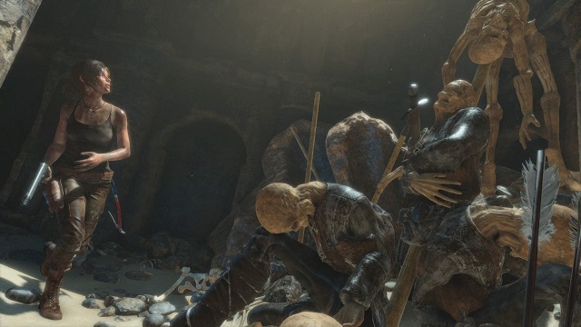 Lara Croft w grobowcu pełnym kościotrupów
