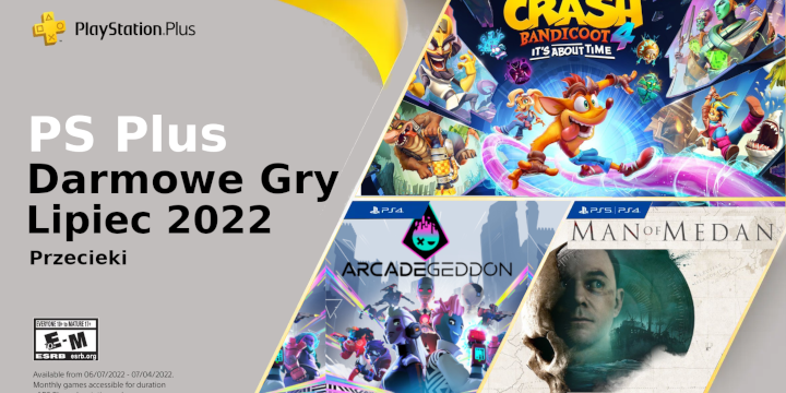 PS Plus lipiec 2022 - przeciek darmowych gier Crash Bandicoot 4: It's About Time