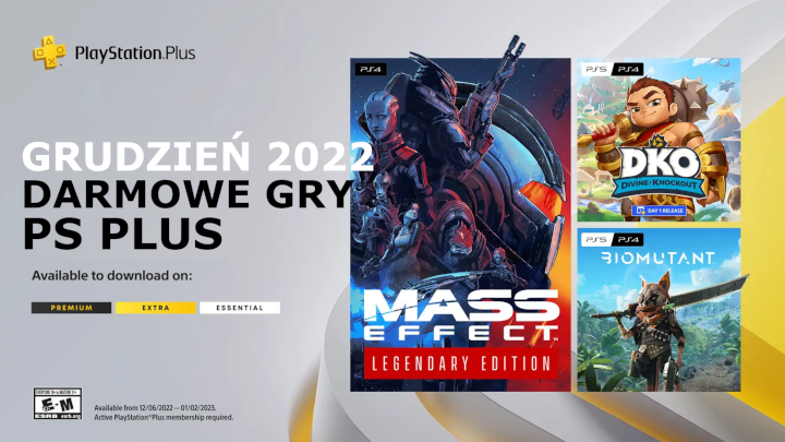 PS Plus grudzień 2022 – darmowe gry w abonamencie PlayStation Plus Essential