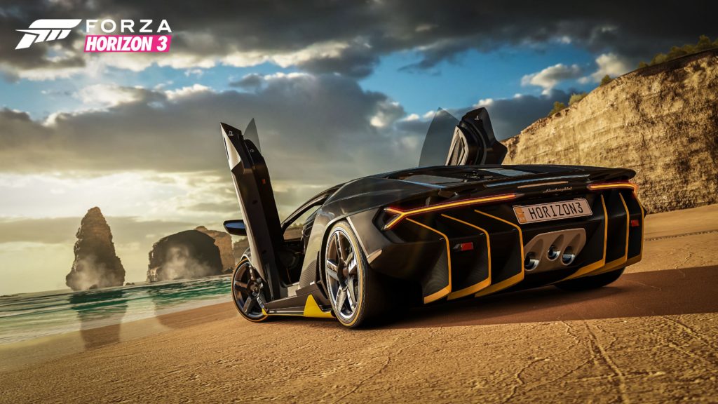 Forza Horizon 3 Lamborghini na plaży
