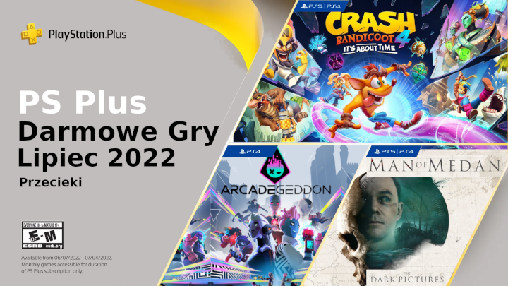 PS Plus lipiec 2022 - przeciek darmowych gier Crash Bandicoot 4: It's About Time