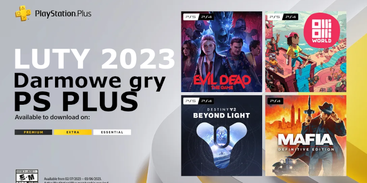 PS Plus Luty 2023 – darmowe gry w PlayStation Plus Essential